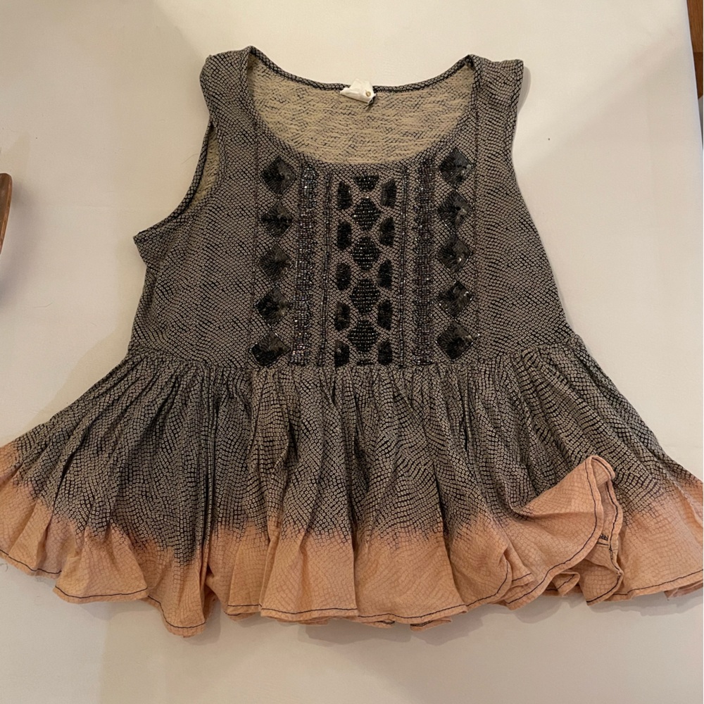 Anthropologie beaded tank